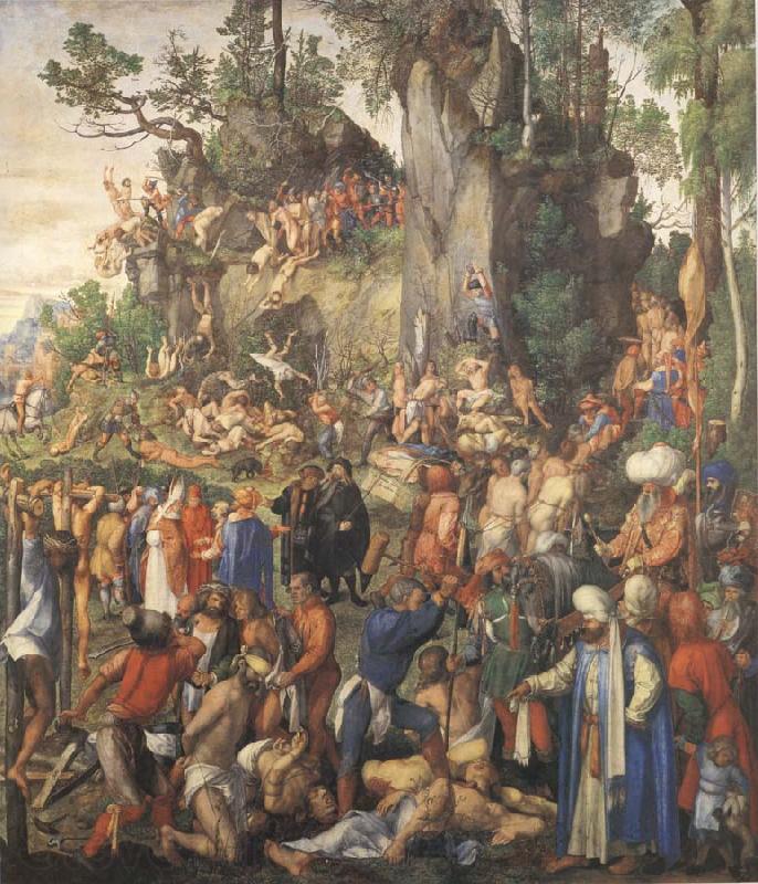 Albrecht Durer The Martyrdom of the ten thousand Spain oil painting art